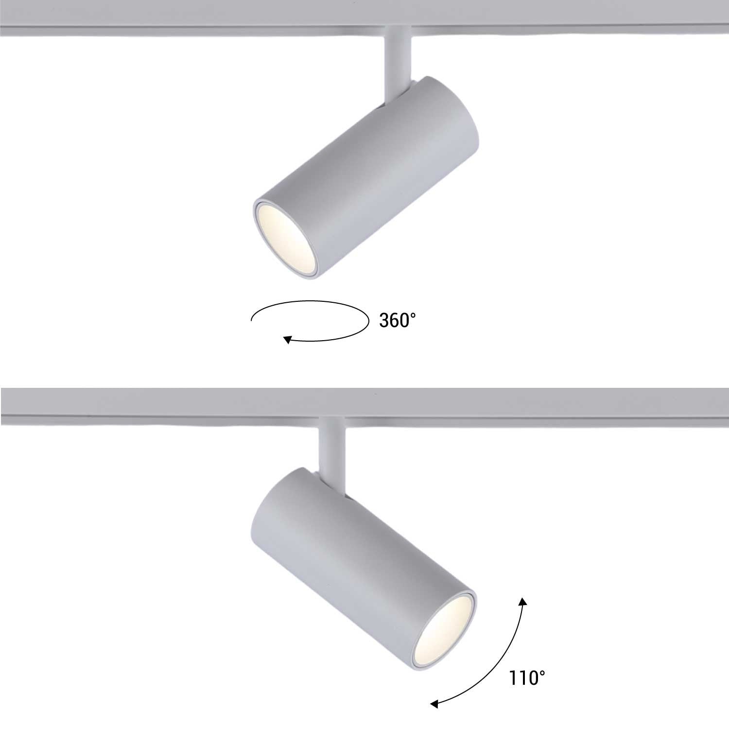 Foco LED para carril magnético 48V - 6W (37)