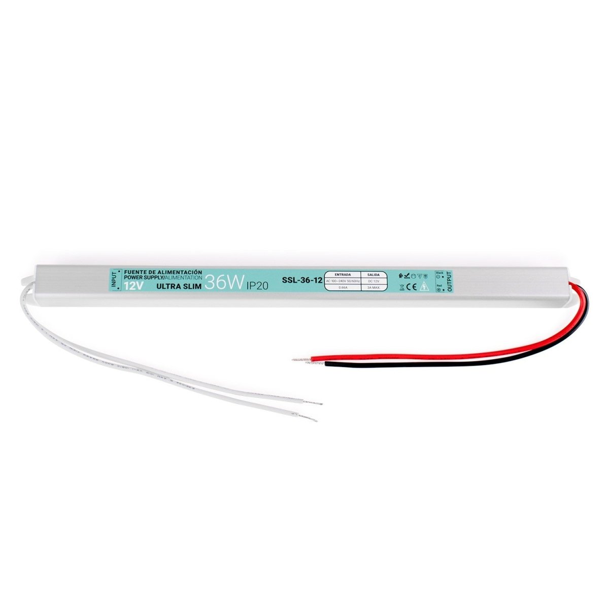 Fuente de alimentación ultra slim 12V - 36W - IP20 - Barcelona Led-Material eléctrico