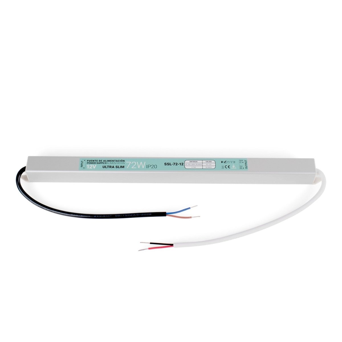 Fuente de alimentación ultra slim 12V - 72W - IP20 - Barcelona Led-Material eléctrico