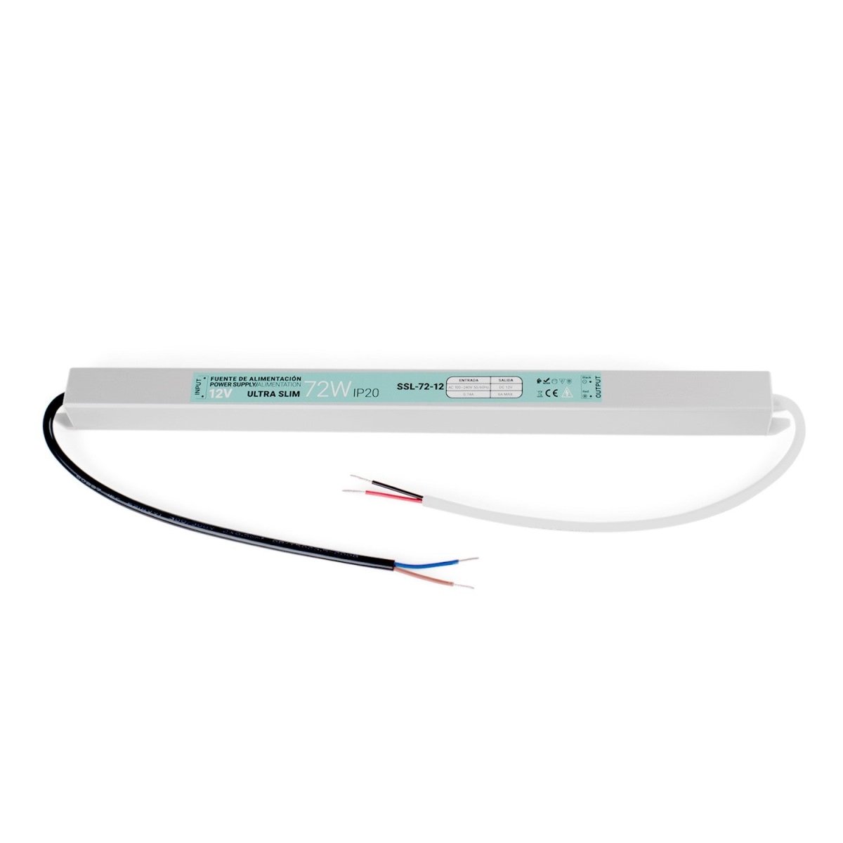 Fuente de alimentación ultra slim 12V - 72W - IP20 - Barcelona Led-Material eléctrico