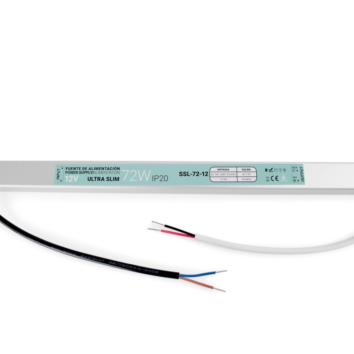 Fuente de alimentación ultra slim 12V - 72W - IP20 - Barcelona Led-Material eléctrico