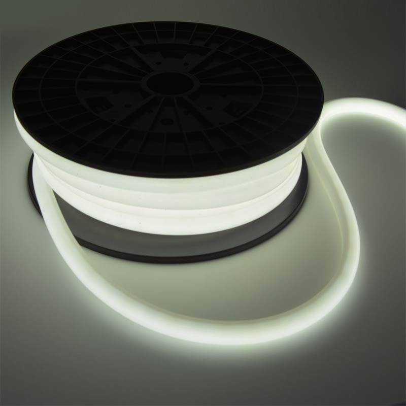 Neón LED flexible 24V DC - 12x12mm - 10 metros -  Kit completo - 180 LED/m - 12W/m - IP65 - Curvatura vertical (5)