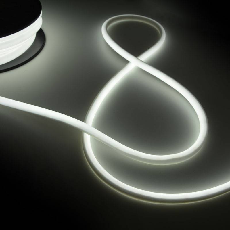 Neón LED flexible 24V DC - 12x12mm - 10 metros -  Kit completo - 180 LED/m - 12W/m - IP65 - Curvatura vertical (6)