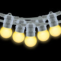 Outdoor light garland kit 10 meters + 10 LED bulbs E27 1W - Warm white 3