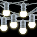Outdoor light garland kit 10 meters + 10 LED bulbs E27 1W - Warm white 5