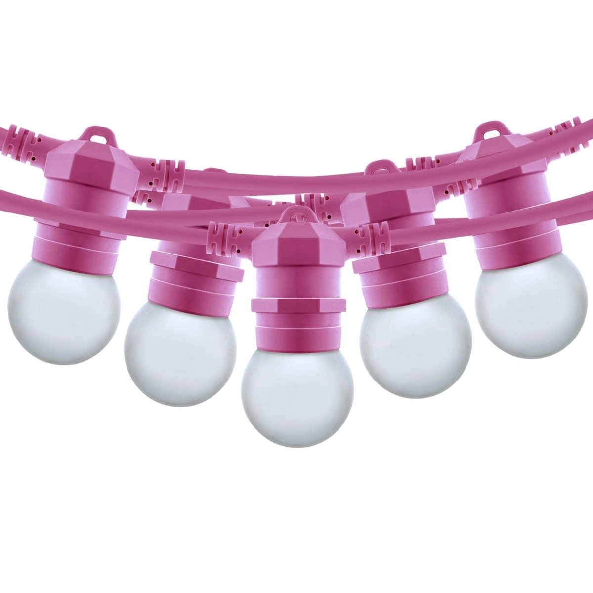 Kit guirnalda luces exterior 10 metros + 10 bombillas LED E27 1W - IP44 - Blanco cálido - Barcelona Led-