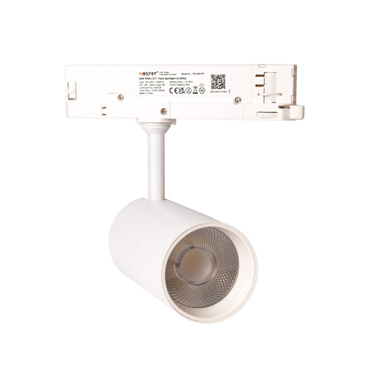 Foco carril trifásico LED RGB + CCT - 30W - Mi Light - Barcelona Led-