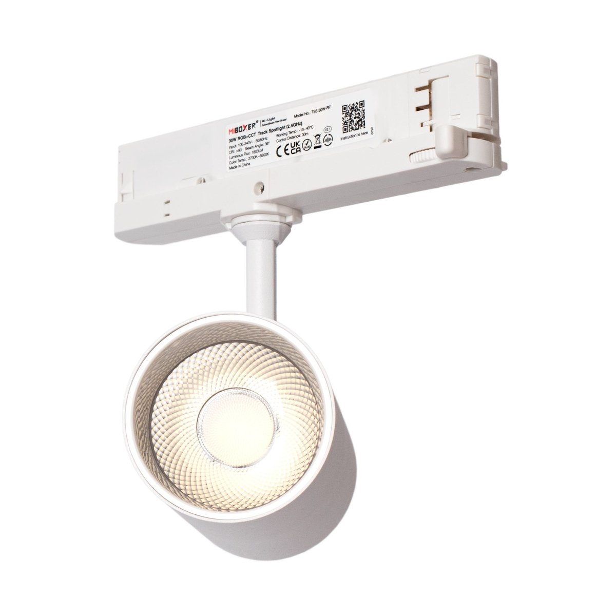 Foco carril trifásico LED RGB + CCT - 30W - Mi Light - Barcelona Led-