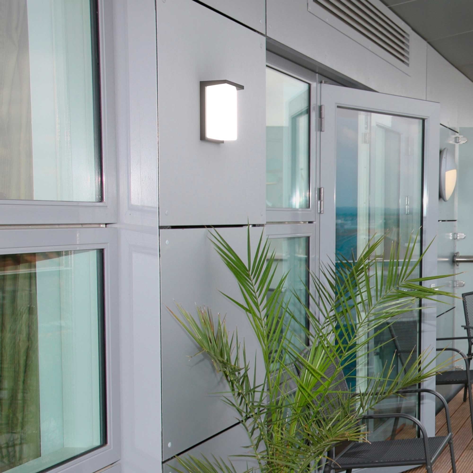 Aplique de pared exterior en aluminio "Block" - Potencia ajustable: 12W-14W-16W - CCT (1)