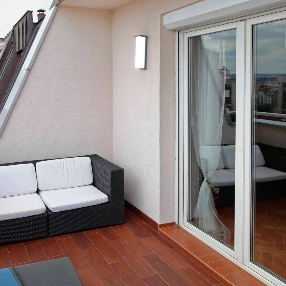 Aplique de pared exterior en aluminio "Retal" - Potencia ajustable: 18W-20W-22W - CCT- IP65 - Barcelona Led-Decoración