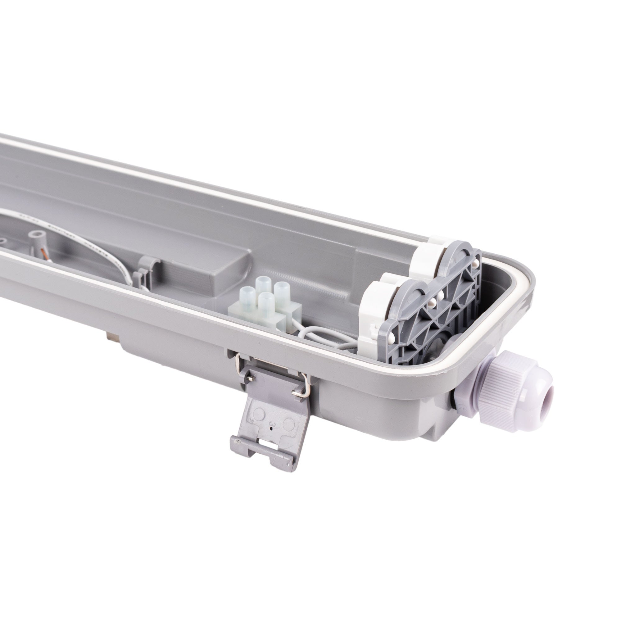 Pantalla estanca ECO CLIMATE - 2 tubos LED T8 - 150cm - Clips plásticos - IP65 (11)