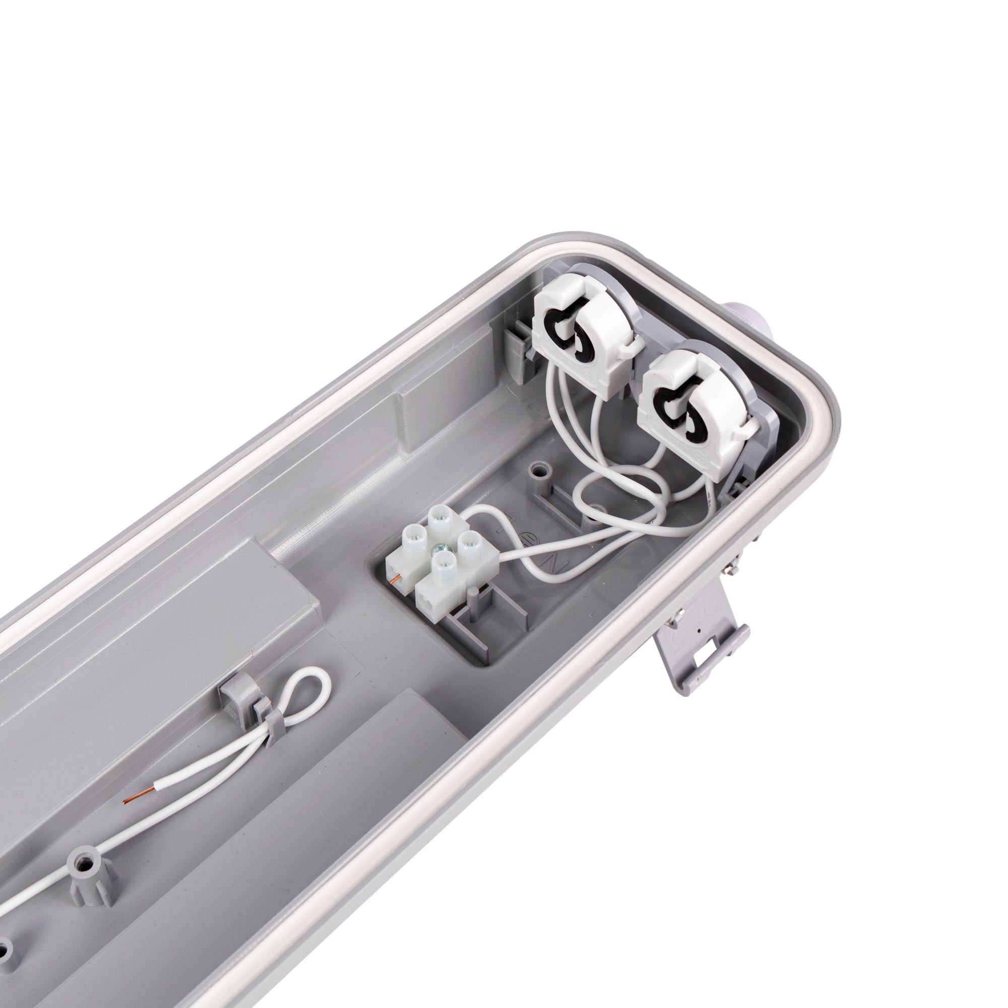 Kit pantalla estanca doble 120cm + 2 tubos LED T8 18W - 4000K (8)