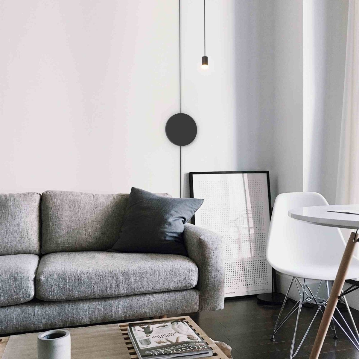 Lámpara colgante de diseño "Nébula" con enchufe e interruptor - 1x6W - Barcelona Led-Decoración