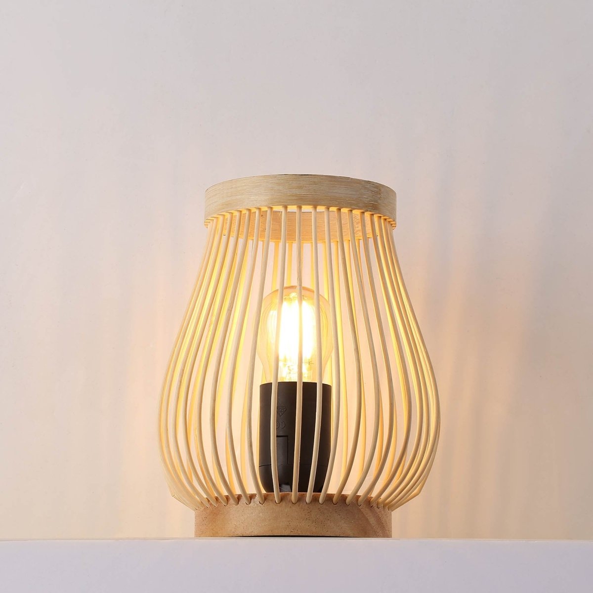 Lámpara de mesa de madera "Oca" - E27 - Barcelona Led-Decoración