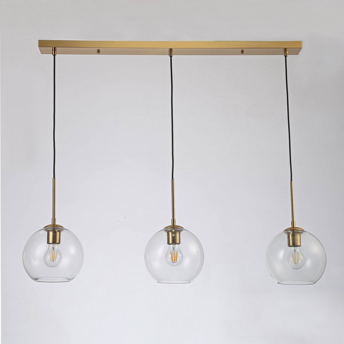 Lámpara colgante cristal triple "Merce" - 3 x E27 - Barcelona Led-Decoración