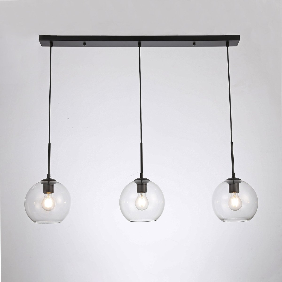 Lámpara colgante cristal triple "Merce" - 3 x E27 - Barcelona Led-Decoración