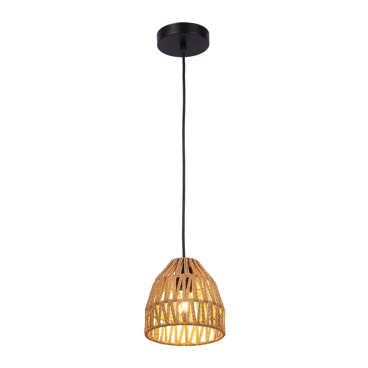 Lampara colgante papel trenzado "Rems" - E27 - Barcelona Led-Decoración