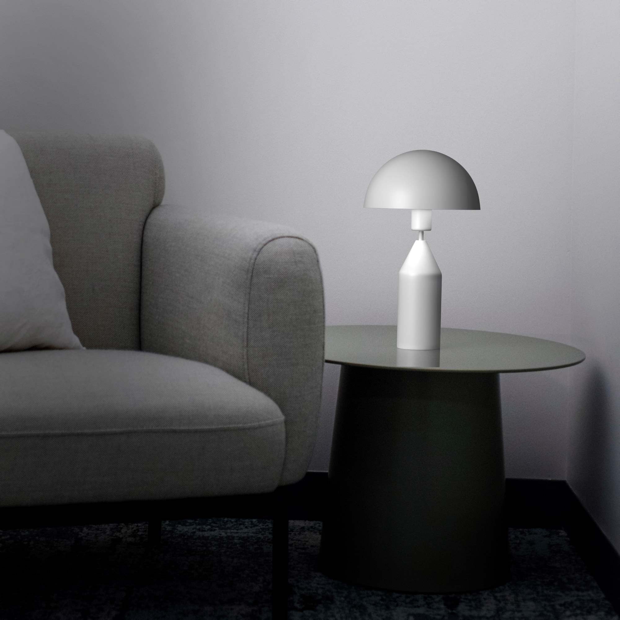 Lámpara de mesa de metal "Cutt" - E27 (12)