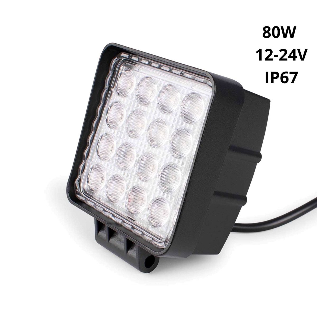 Faro LED 4x4 todoterreno - 80W - 10-40V DC - 4 Pulgadas - 8000lm - Ángulo 60º - Barcelona Led-