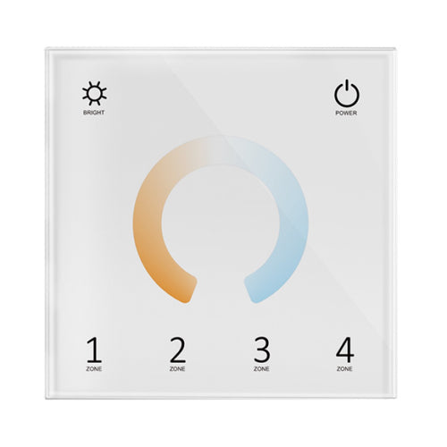 CCT Touch Bedieningspaneel - DMX en RF 2,4GHz - 4 zones - Skydance