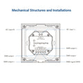 DMX touch control panel - 4 zones - CCT 3