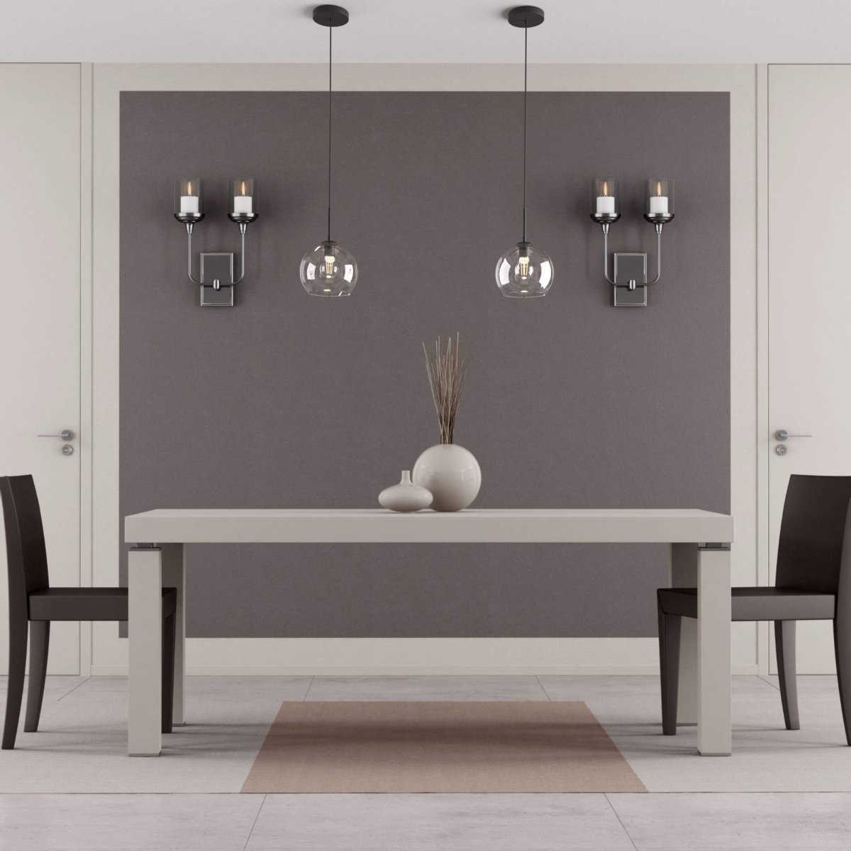 Lámpara colgante cristal "Cleire" - E27 - Barcelona Led-Decoración