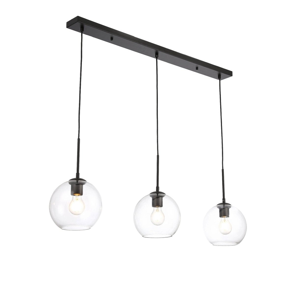 Lámpara colgante cristal triple "Merce" - 3 x E27 - Barcelona Led-Decoración