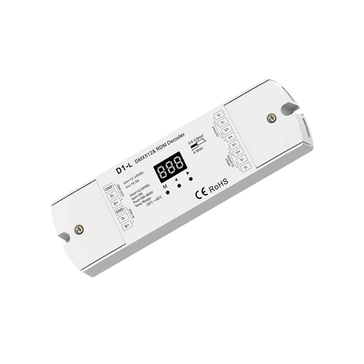 DMX512 Decoder 12-24V DC - 15A - 1 Channel – Barcelona Led