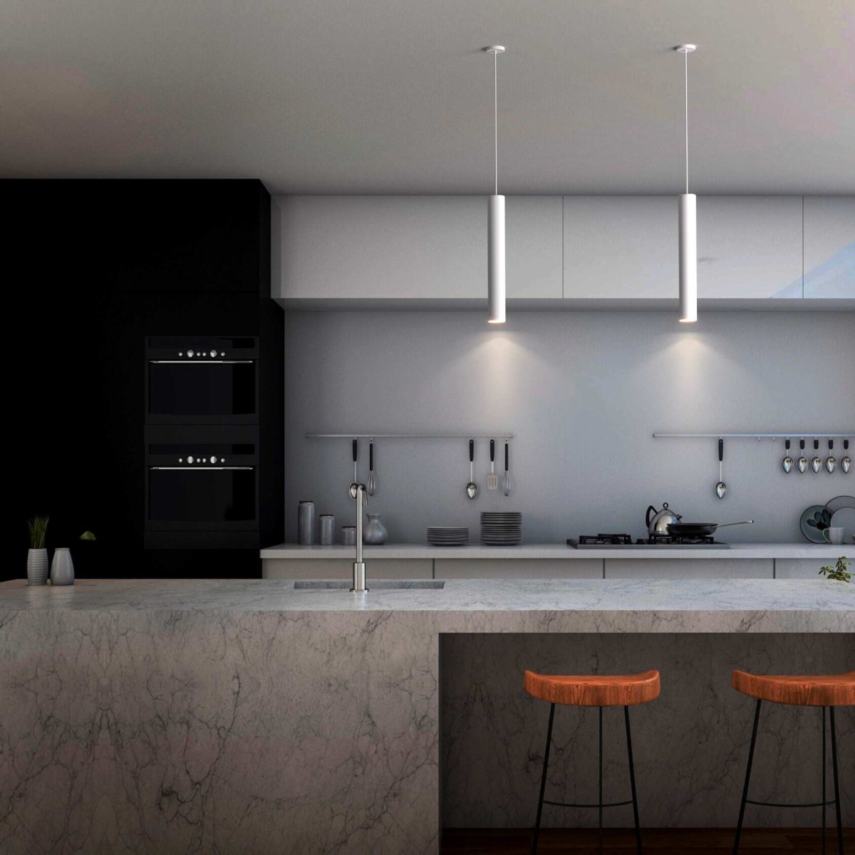Lámpara colgante moderna "TUB" - GU10 - Barcelona Led-Decoración