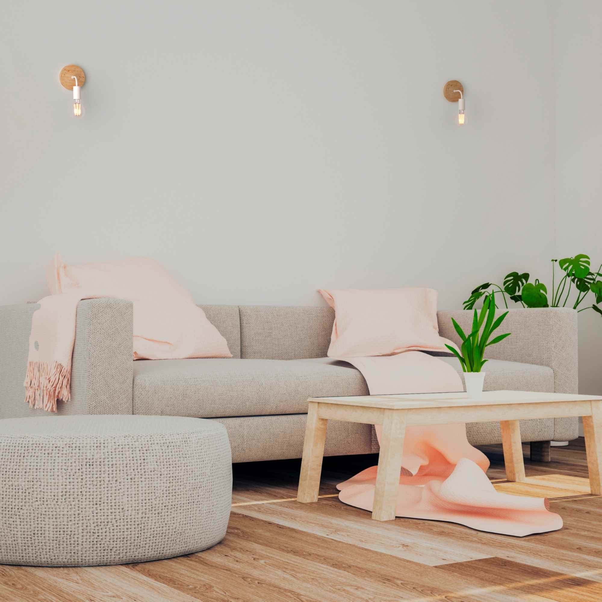 Aplique de pared de madera y metal "Morgan" (20)