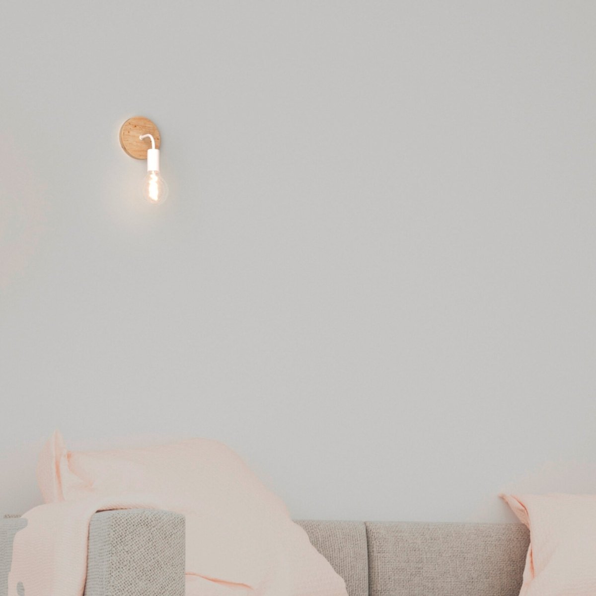 Aplique de pared de madera y metal "Morgan" - Barcelona Led-Decoración