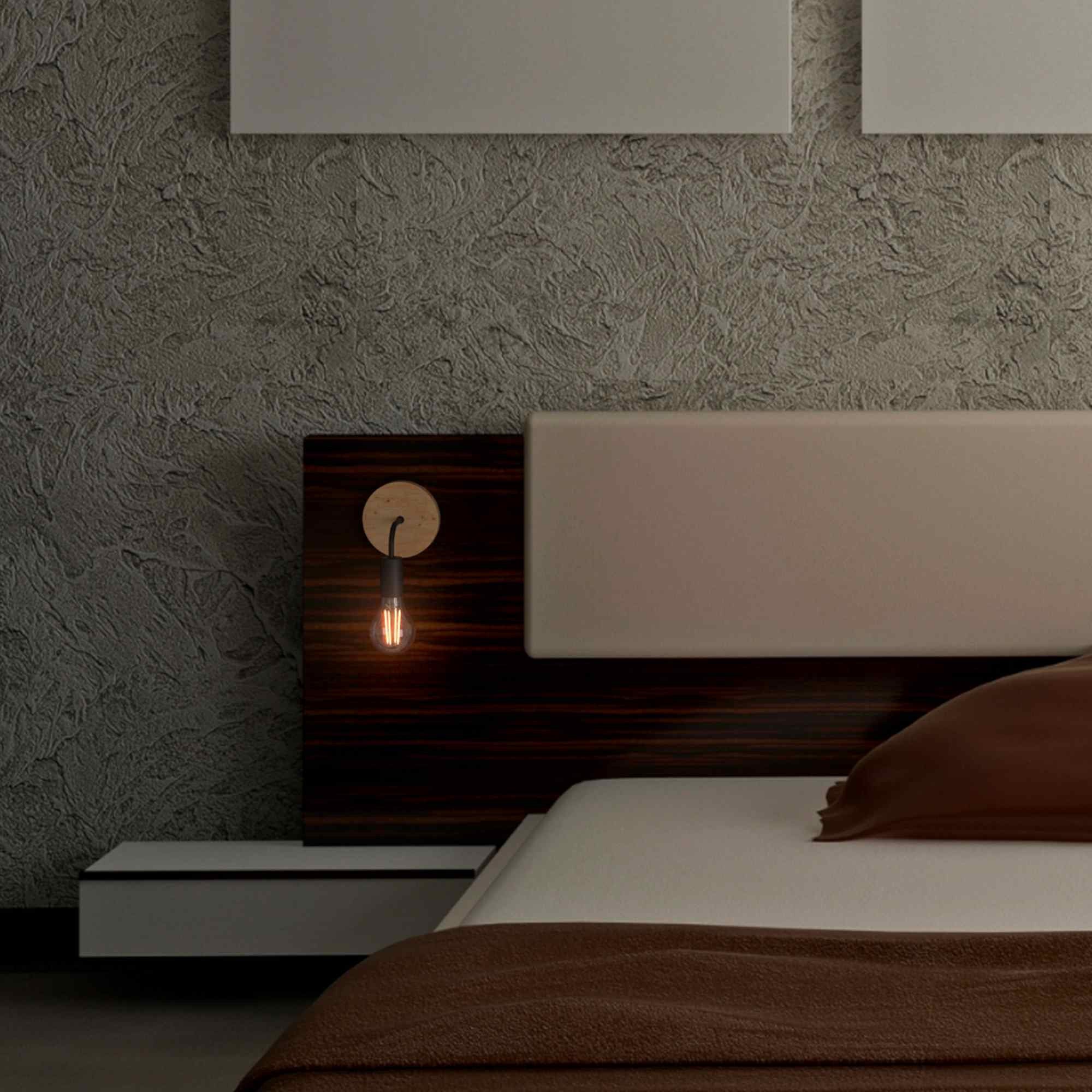 Aplique de pared de madera y metal "Morgan" (24)