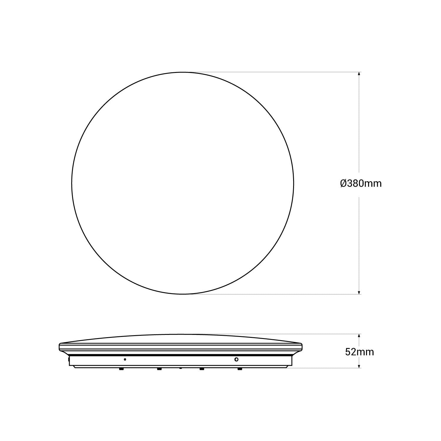 Plafón LED circular de superficie 24W CCT - Ø38cm - 1780lm - IP20 (2)