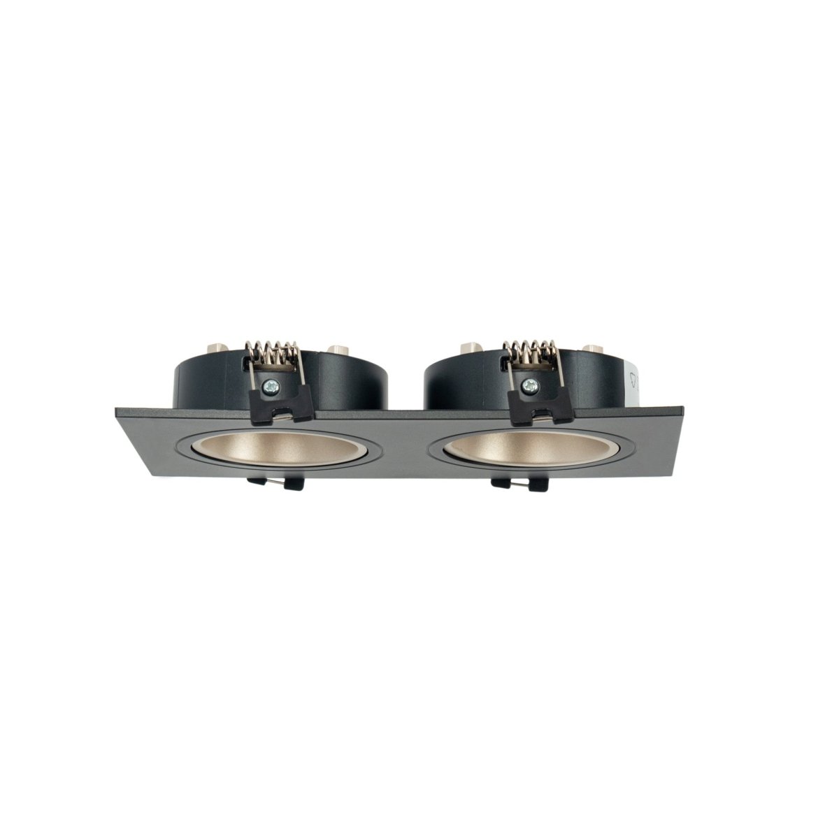 Aro downlight cuadrado basculante doble GU10 / MR16 - Bajo UGR - Corte 75 x 150mm - Barcelona Led-