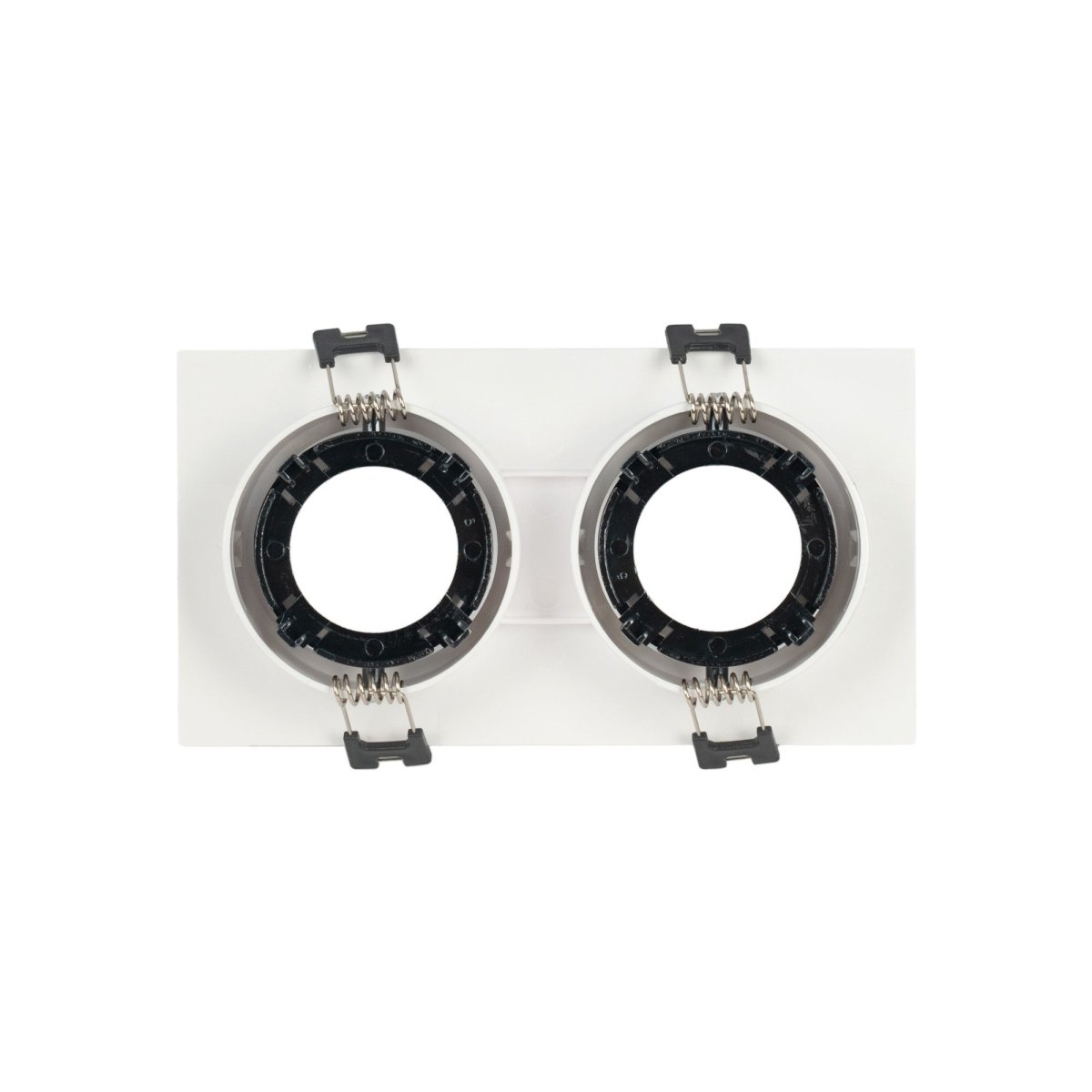 Aro downlight cuadrado basculante doble GU10 / MR16 - Bajo UGR - Corte 75 x 150mm - Barcelona Led-