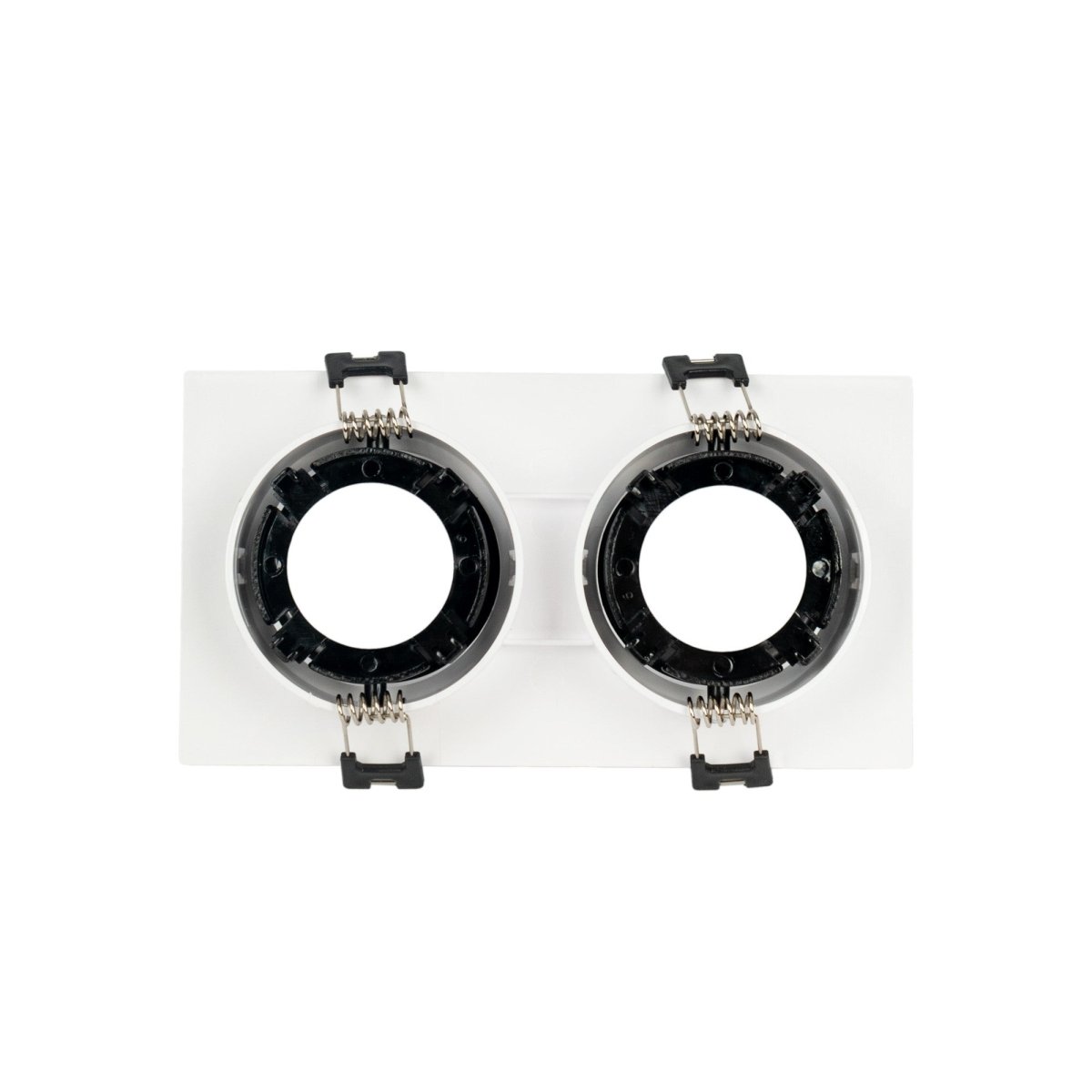 Aro downlight cuadrado basculante doble GU10 / MR16 - Bajo UGR - Corte 75 x 150mm - Barcelona Led-