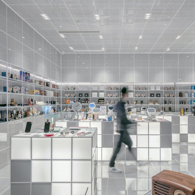 Aro downlight cuadrado basculante triple GU10 / MR16 - Bajo UGR - Corte 75 x 235mm (37)