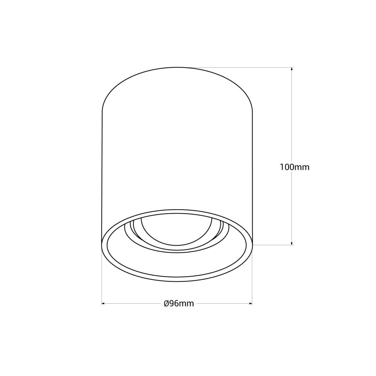 Aplique de techo policarbonato orientable - GU10 - Barcelona Led-Decoración