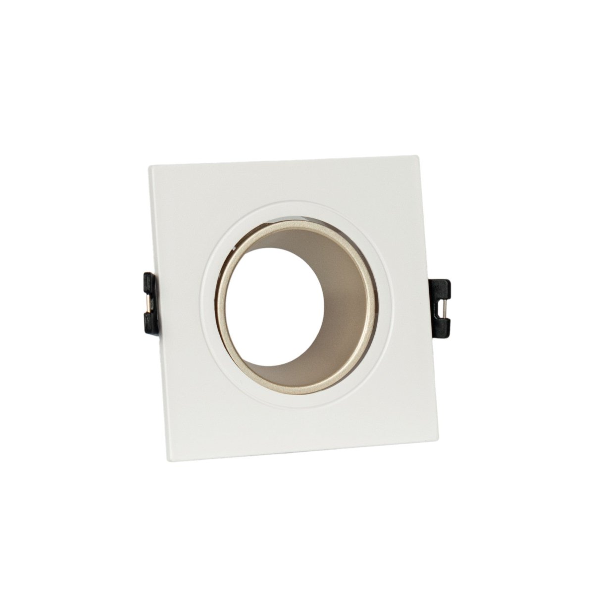 Aro downlight cuadrado basculante para bombilla GU10 / MR16 - Bajo UGR - Corte Ø75 mm - Barcelona Led-