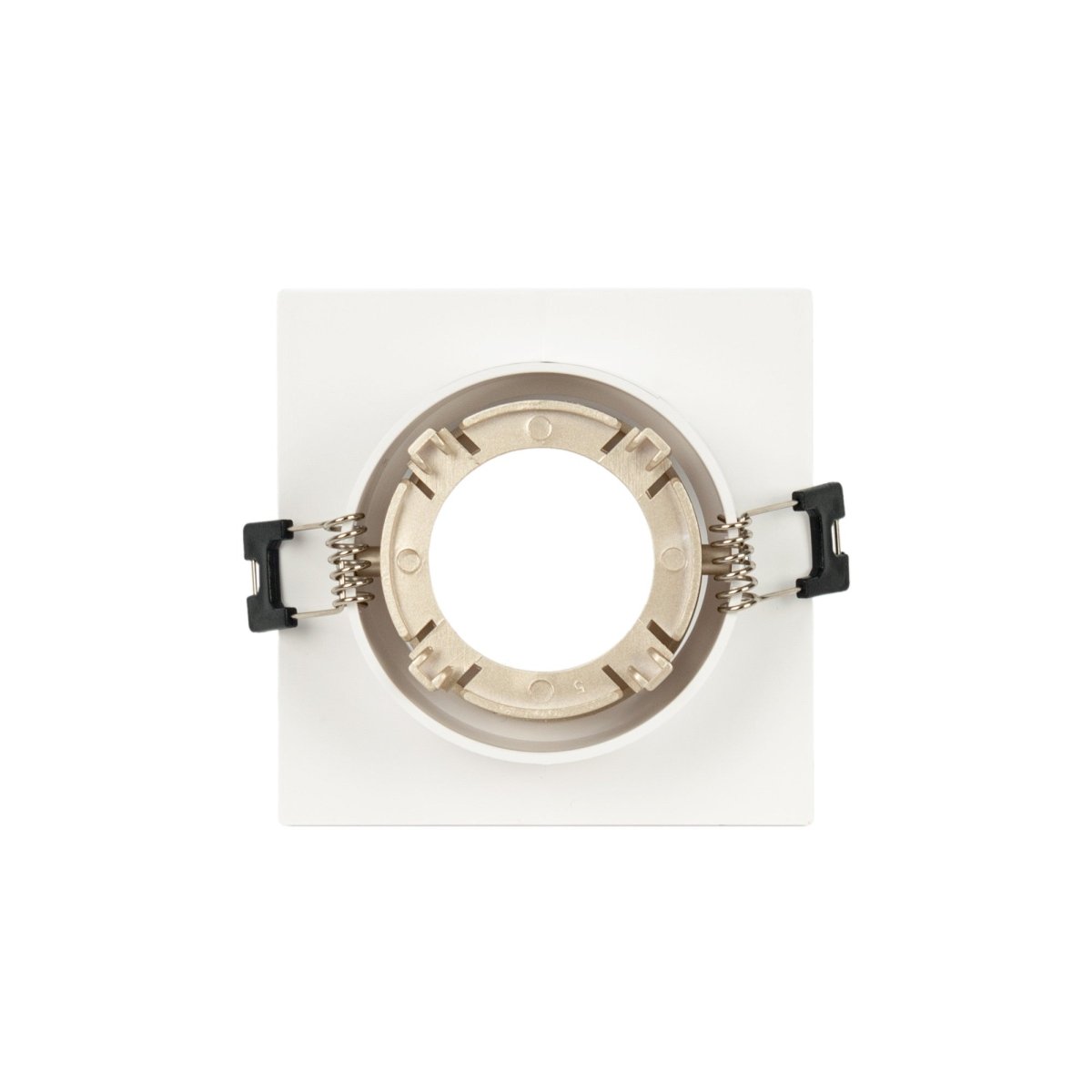 Aro downlight cuadrado basculante para bombilla GU10 / MR16 - Bajo UGR - Corte Ø75 mm - Barcelona Led-