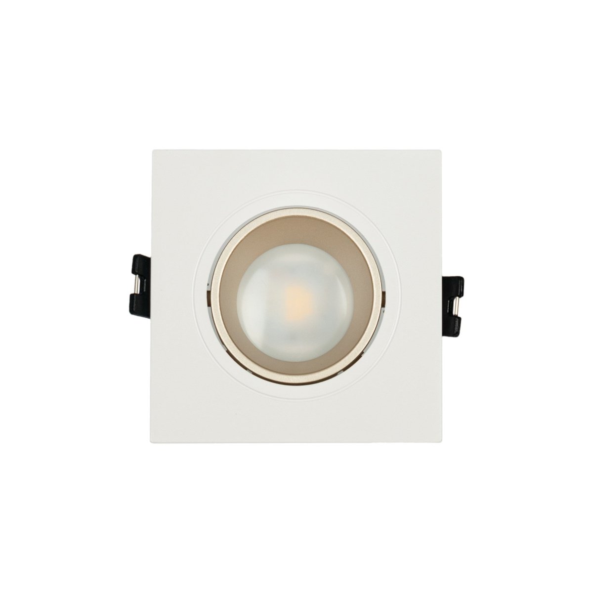 KIT Aro downlight cuadrado 93x93mm + Bombilla GU10 6W + Portalámparas - Barcelona Led-
