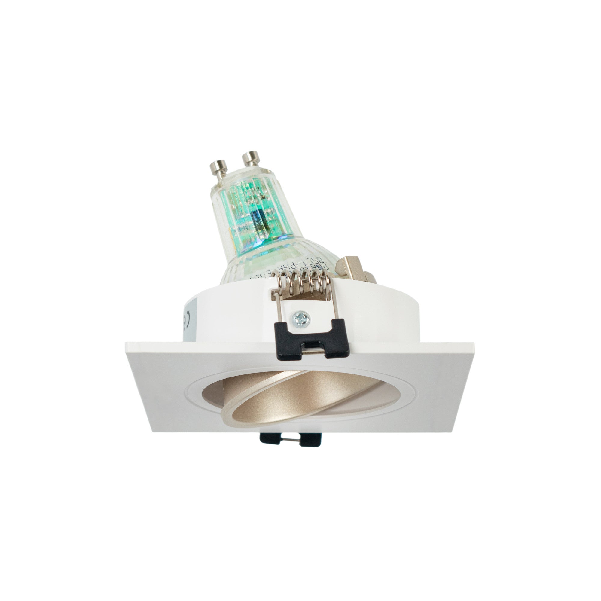 Aro downlight cuadrado basculante para bombilla GU10 / MR16 - Bajo UGR - Corte Ø75 mm (10)