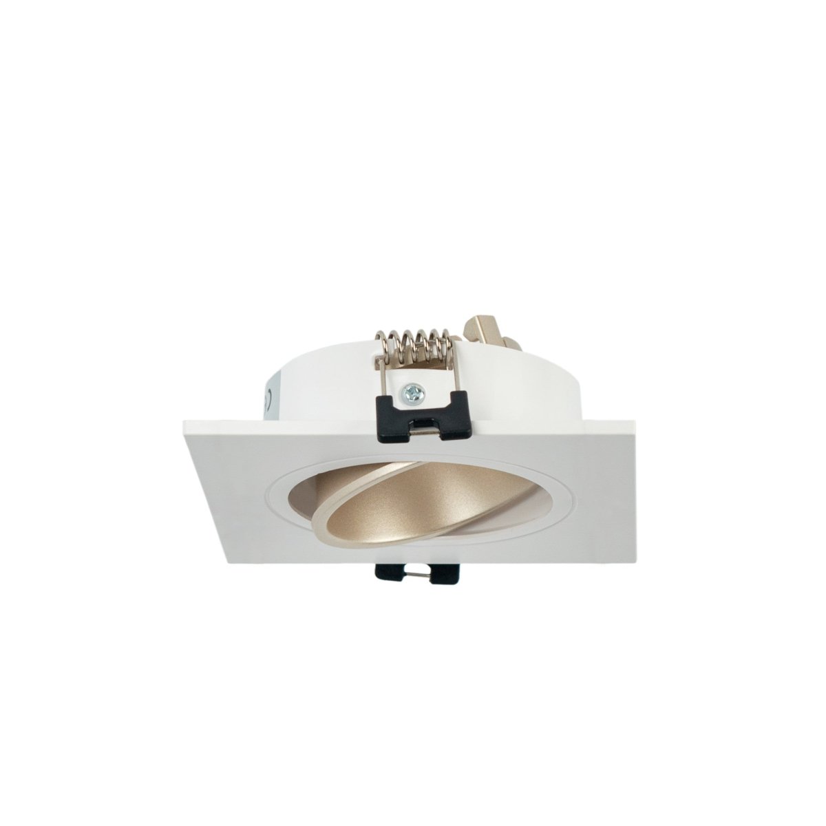 Aro downlight cuadrado basculante para bombilla GU10 / MR16 - Bajo UGR - Corte Ø75 mm - Barcelona Led-