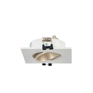 Aro downlight cuadrado basculante para bombilla GU10 / MR16 - Bajo UGR - Corte Ø75 mm (12)