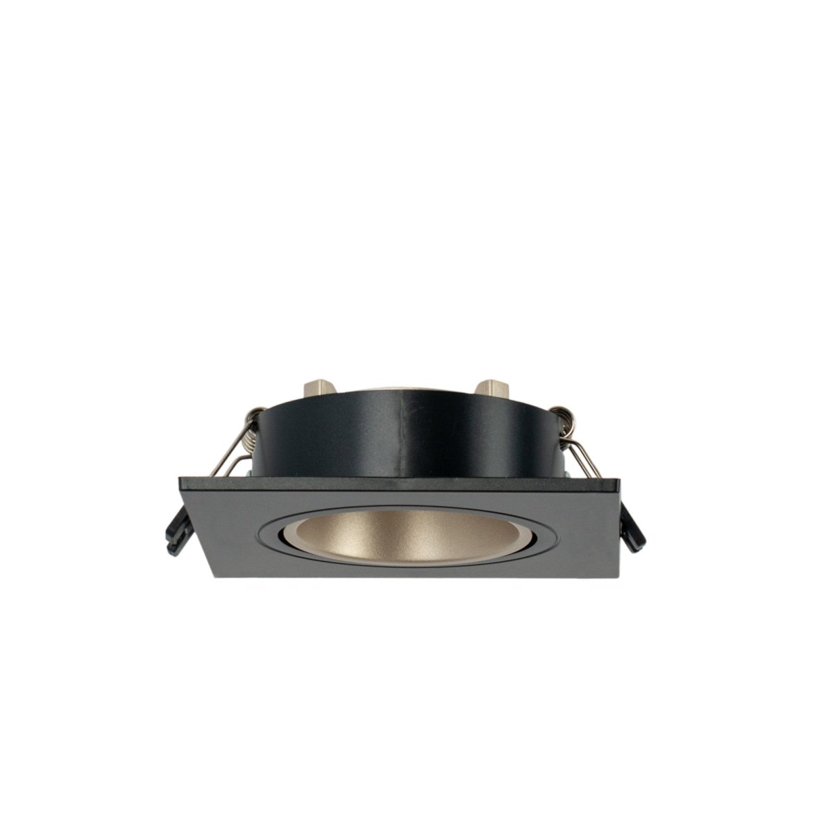 Aro downlight cuadrado basculante para bombilla GU10 / MR16 - Bajo UGR - Corte Ø75 mm - Barcelona Led-