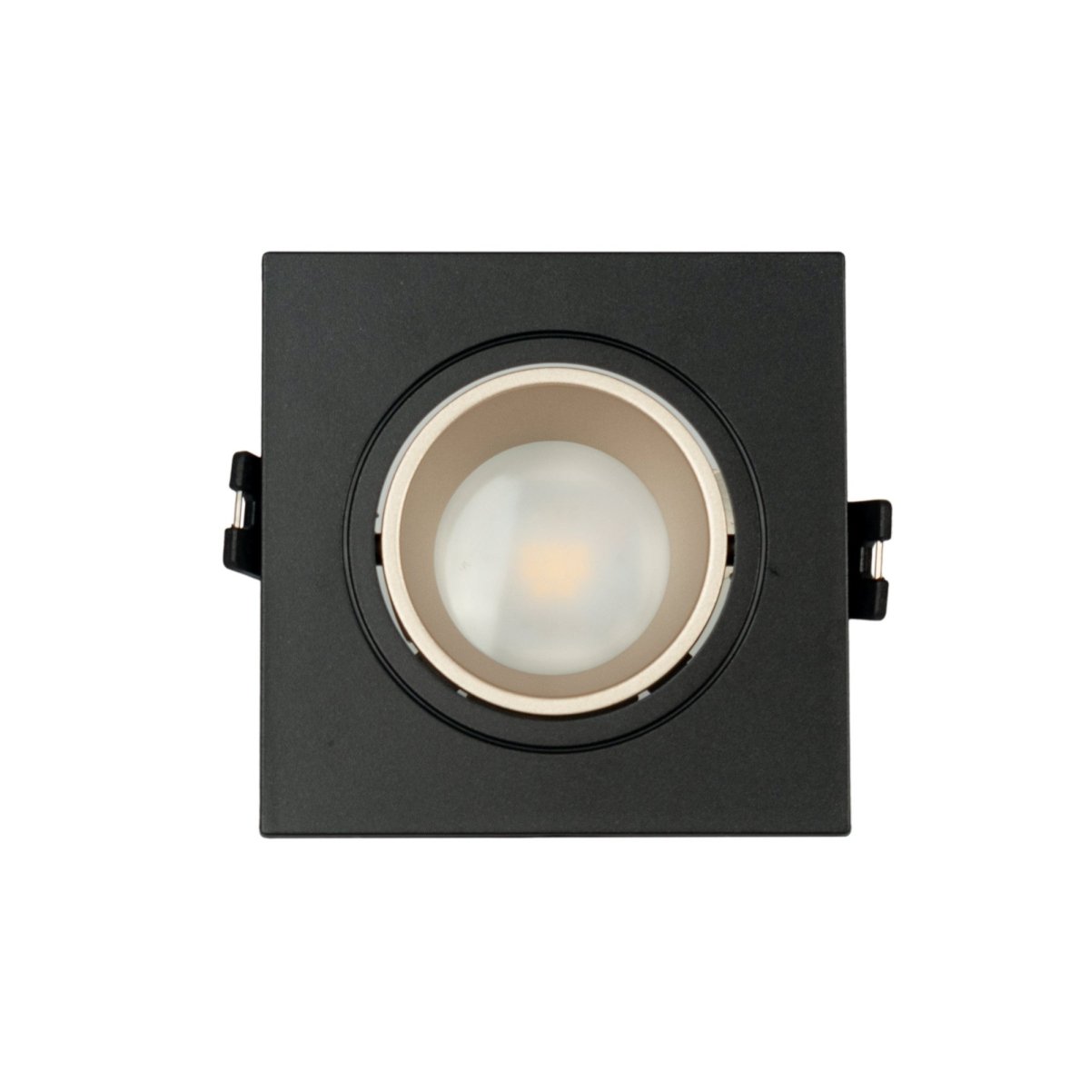 Aro downlight cuadrado basculante para bombilla GU10 / MR16 - Bajo UGR - Corte Ø75 mm - Barcelona Led-