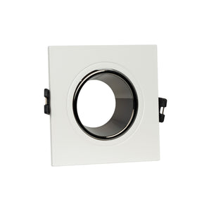 Aro downlight cuadrado basculante para bombilla GU10 / MR16 - Bajo UGR - Corte Ø75 mm (18)