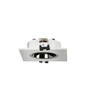 Aro downlight cuadrado basculante para bombilla GU10 / MR16 - Bajo UGR - Corte Ø75 mm (20)