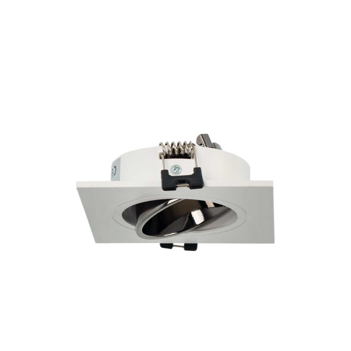 Aro downlight cuadrado basculante para bombilla GU10 / MR16 - Bajo UGR - Corte Ø75 mm - Barcelona Led-