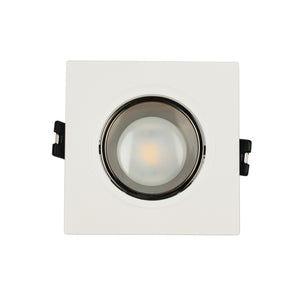 Aro downlight cuadrado basculante para bombilla GU10 / MR16 - Bajo UGR - Corte Ø75 mm (23)